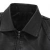 PLAYBOY Men's Business Casual PU Leather Jacket