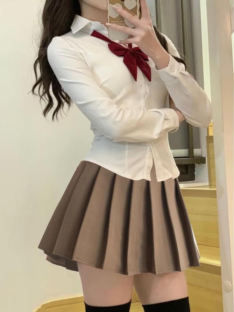 Косплей школьная форма костюм на Хэллоуин JK костюм набор школьный фестиваль культурный фестиваль костюм хаки 2XL [Wuzfully] 3-х частей
