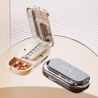 Точный резак для таблеток с защитным кожухом Компактный портативный дизайн Легкоочищаемый съемный отсек для хранения