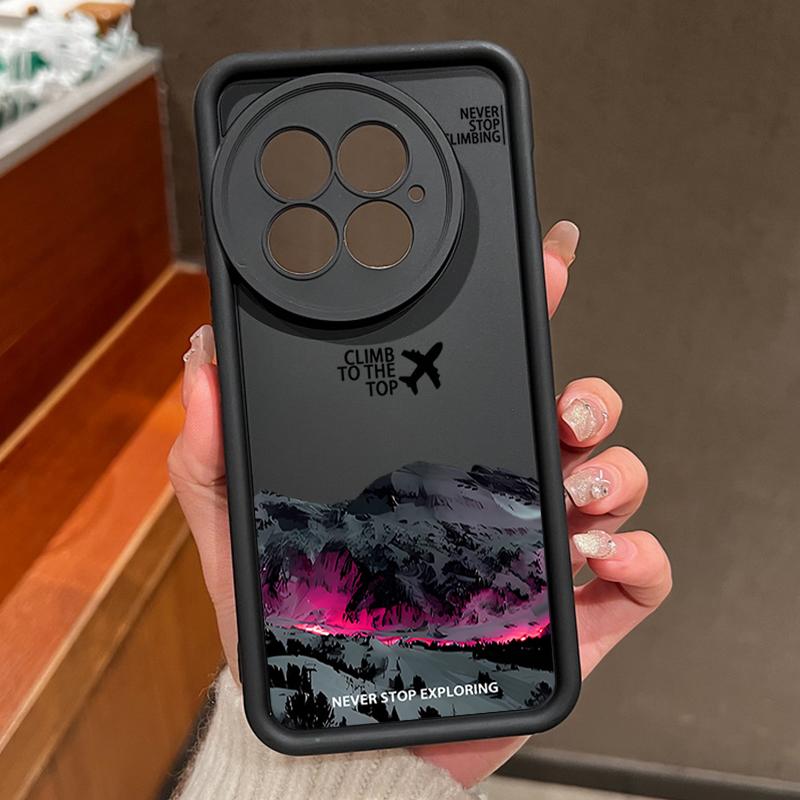 Чехол для телефона для OnePlus 15 13 12 с рисунком самолета и снежной горы, противоударный бампер, мягкая обложка, Fundas для OnePlus 13R 12R 11R