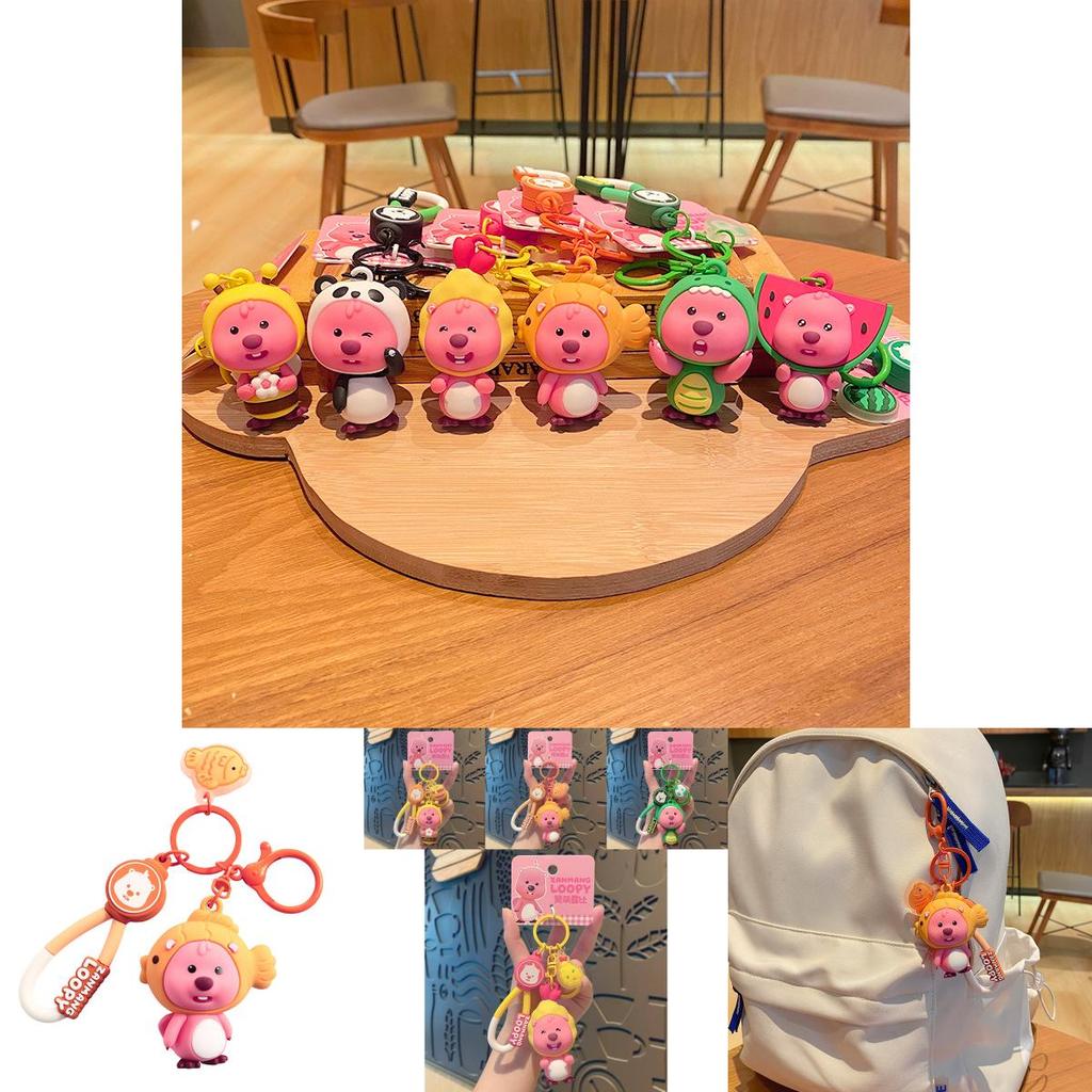 Adorable Pvc Cartoon Keychain Cute Transforming Lucy For Bags And Gifts