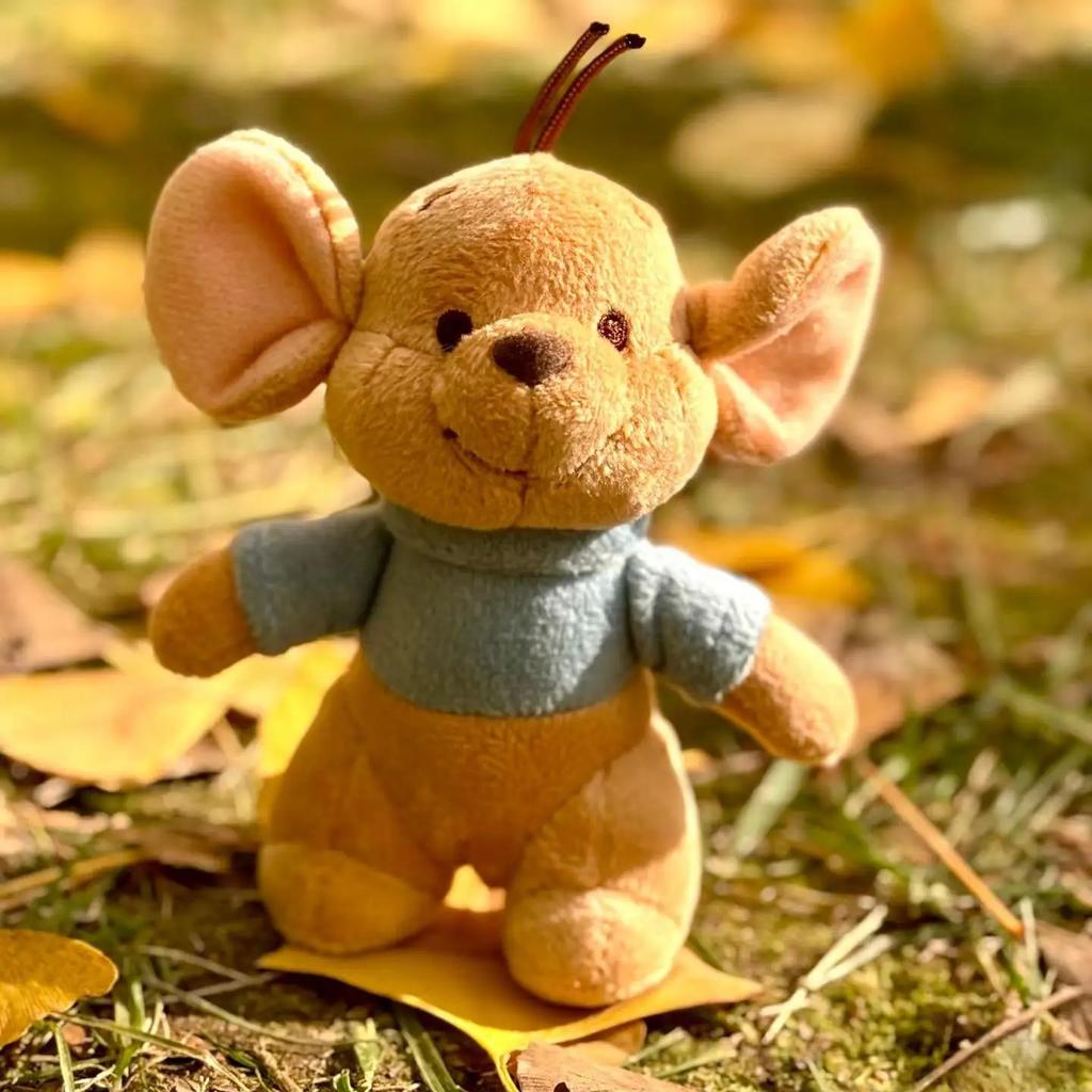 10cm Cartoon Roo Mouse Plush Toy Japanese Style Mouse Doll Bag Pendant Stuffed Animal Movie Figure Plushies Birthday Gifts Girl