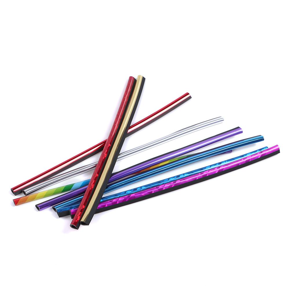 10 шт. красочных автомобильных аксессуаров DIY салон автомобиля кондиционер вентиляционная решетка хромированная декоративная полоса серебристый автомобильный стиль