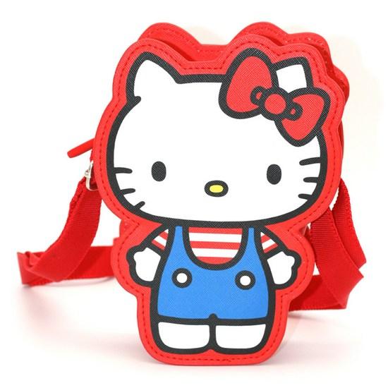 Hello Kitty Children's Cutie 3D Standing Multipurpose Cross Bag KTM-XB01R, a Popular Character In Korea