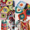 Flower Random Styles Diy Crochet Doilies Table Mats Decoration Handmade Crochet Patch Clothes Hat Headgear Accessories