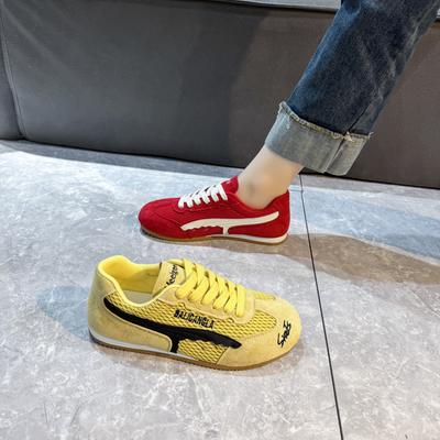 Сетчатые дышащие кроссовки Forrest Gump женские плоские удобные немецкие тренировочные кроссовки 2025 лето новая модная универсальная спортивная обувь для скейтборда