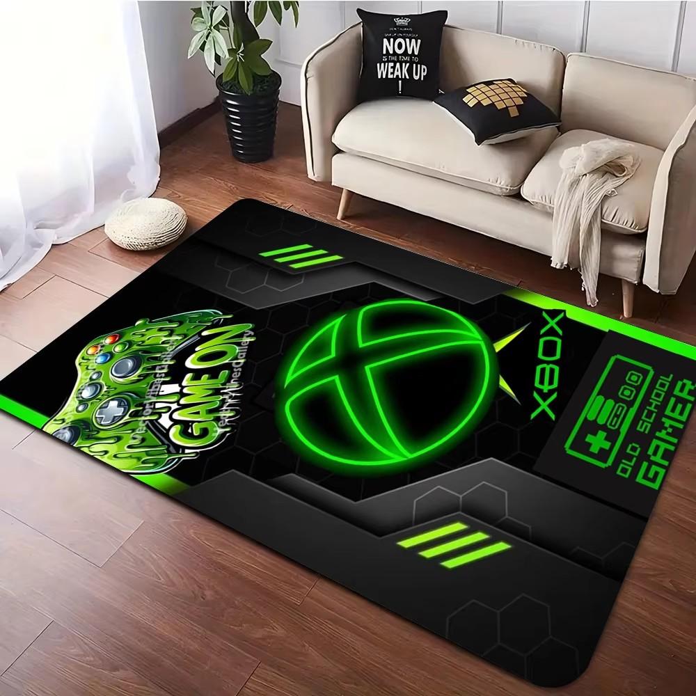 Xbox Gaming Carpet Living Room Washable Floor Lounge Large Area Non-Slip Carpet Teen Boy Girl Room Decoration Rug