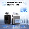 K89/K75 Lavalier Business Bluetooth 5.4 беспроводная гарнитура разговор/музыка 20H ЖК-цифровой дисплей HIFI наушники с микрофоном шумоподавление