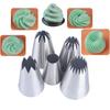 5PCS Assorted Shapes Pastry Icing Nozzle Cake Decorating Tip  Cupcake Cake Cookie Baking
