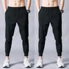 Мужские зауженные повседневные спортивные капри в корейском стиле для весны/лета