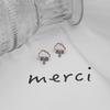 Small Fresh Cloud Raindrop Stud Earrings Fun Girl Small Creative Cute Funny Earrings Earrings