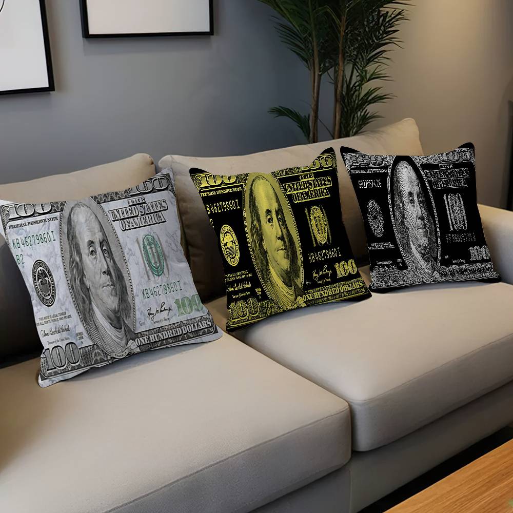 Подушка с принтом Dollar Art Чехол для подушки Полиэстер Подушки для дивана Декоративные подушки Декор для дома Чехол для подушки