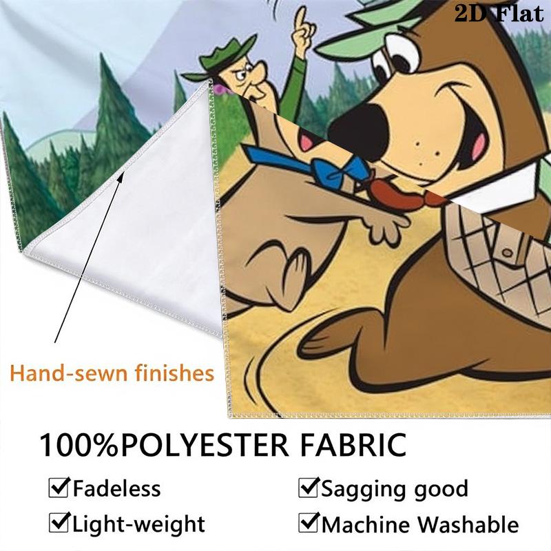 The Yogi Bear Show Pattern Home Decor Tapestry, Wall Hanging, Decorative RV Wall Cloth.MGT0918613