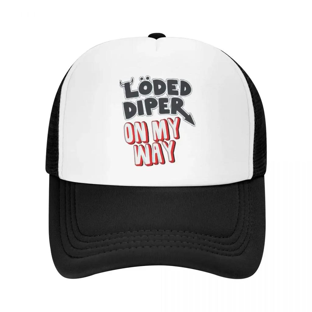 Кепка-тракер Loded Diper По дороге Мужская Женская Популярная Кепка Тракер Кепка Дальнобойщика Дышащая Полиэстер Сетка Бейсболка Моющаяся