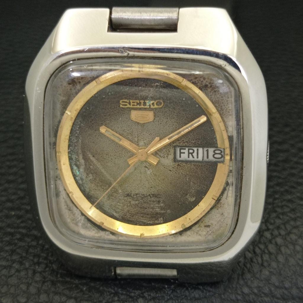 ОРИГИНАЛЬНЫЕ ВИНТАЖНЫЕ МУЖСКИЕ ЧАСЫ SEIKO 5 AUTOMATIC JAPAN 7019A ОРИГИНАЛЬНЫЙ ЦИФЕРБЛАТ a702475-5
