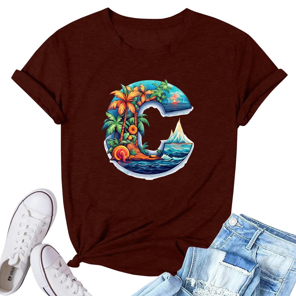 Женская модная повседневная плиссированная футболка с коротким рукавом с принтом