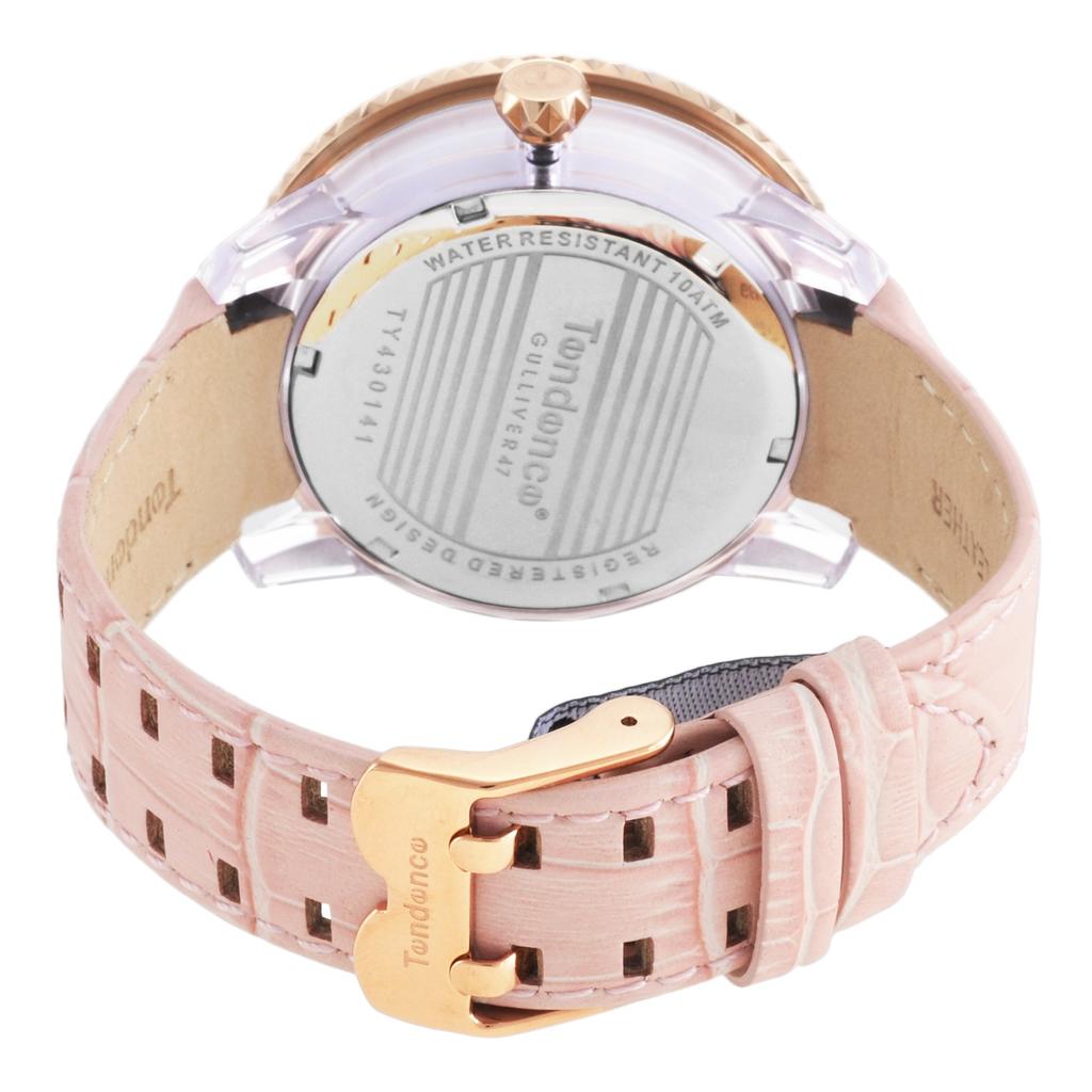 Часы Glam White Dial Polycarbonate Mineral Glass Quartz Watch TY430141 Pink [Tendence] 48.5MM Womens [Товар]