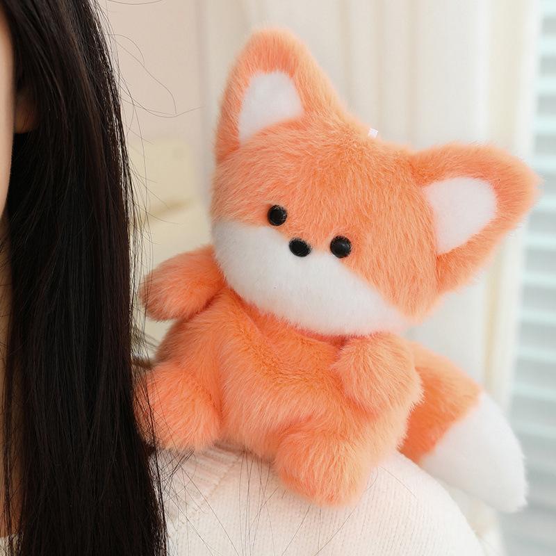 Turtle fox doll plush toy cute baby elephant tabletop ornament learning pick pendant doll birthday gift