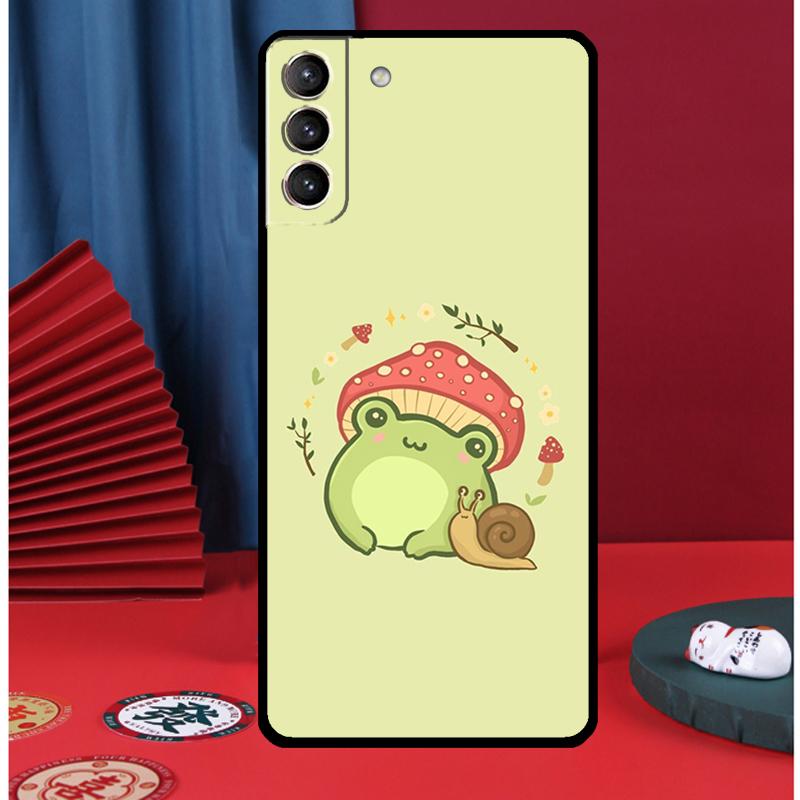 Милый Чехол-Лягушка для Телефона Samsung Galaxy S24 Ultra S9 S10 S20 FE S21 S22 S23 Plus S25 Ultra Задняя Крышка