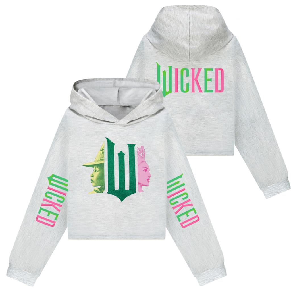 Детский пуловер с длинным рукавом, свободного кроя, с капюшоном и принтом в виде букв