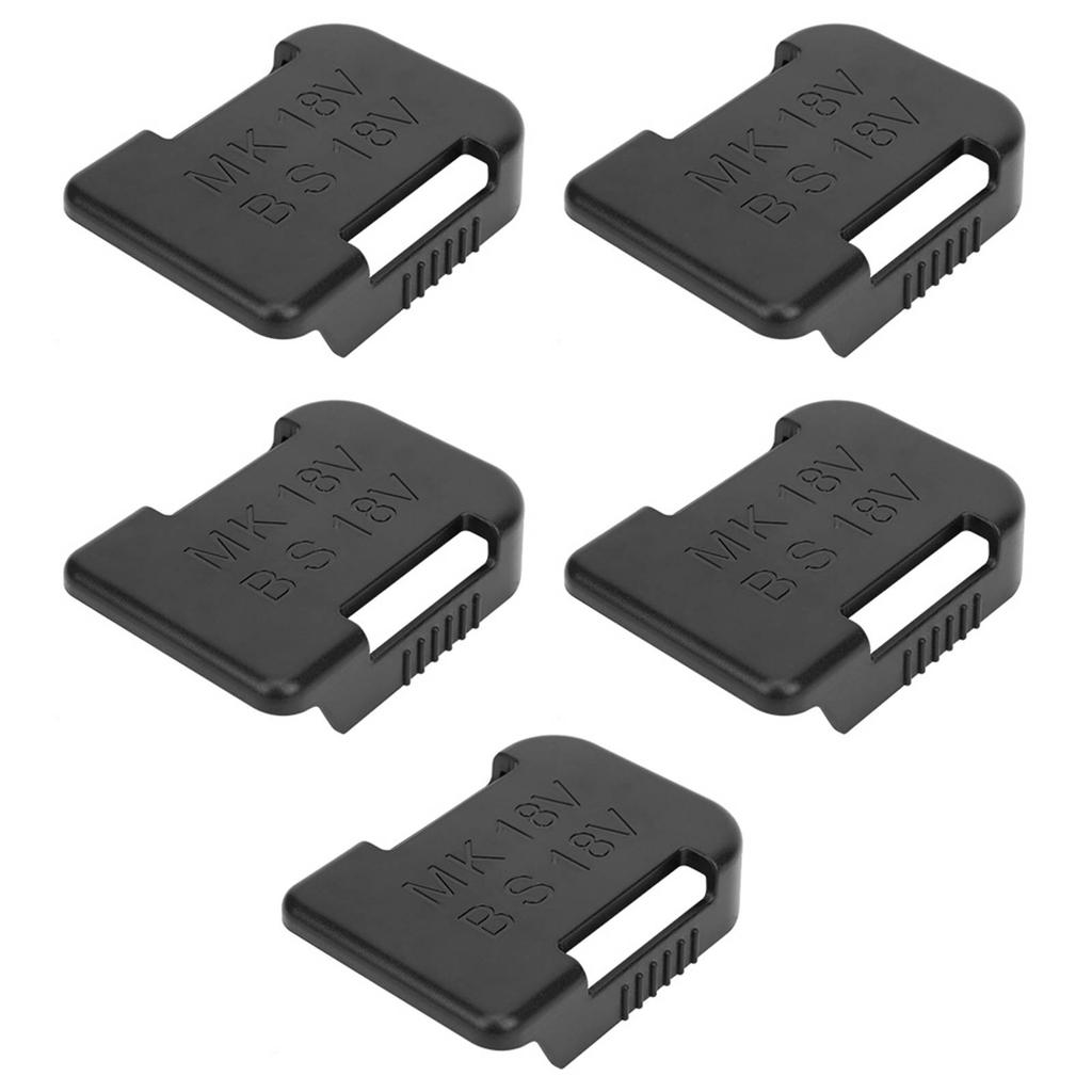 5Pcs Lithium Battery Storage Rack Shelf Bracket Belt Slot for 18V Fixing Devices