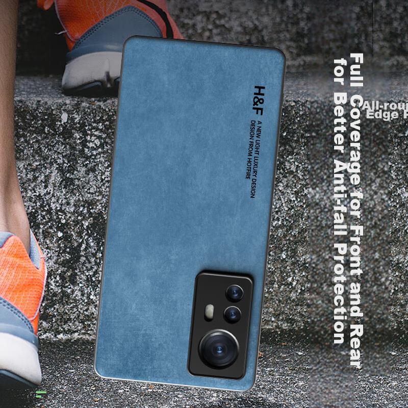 Phone Case for Xiaomi 12 Pro, for Xiaomi 12s Pro, Upgraded Skin-Like Matte Lens Full Protection Silicone Case - Dark Night Green