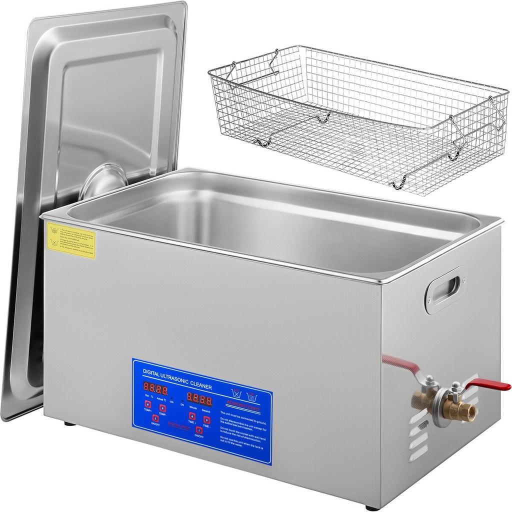 22L Ultrasonic Cleaner Machine Stainless Steel Ultrasonic Cleaning Machine Digital Heater Timer Jewelry Cleaning for Commercial Personal Home Use(22L)