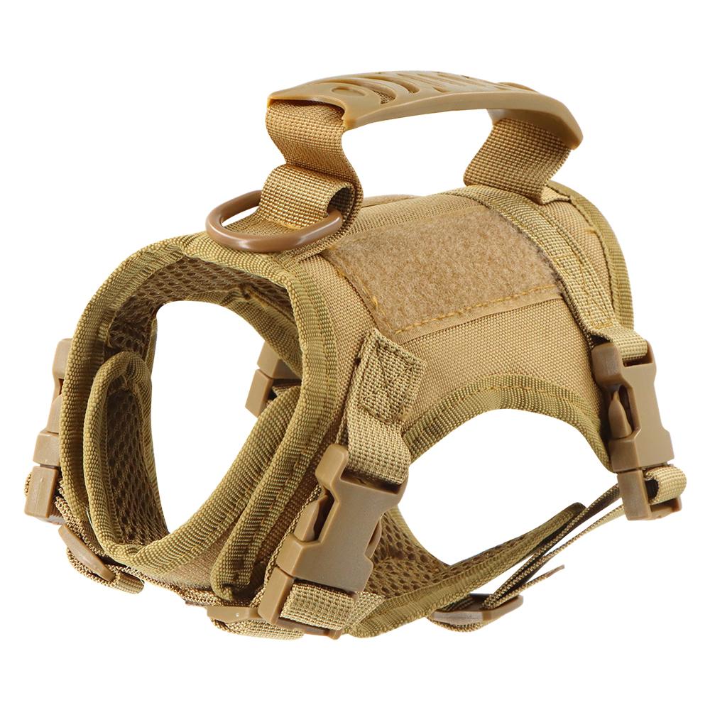 Cat Harness Vest Military Dog Working Training Accessories Tactical Leash with Patch Set for Cats and Small Dogs