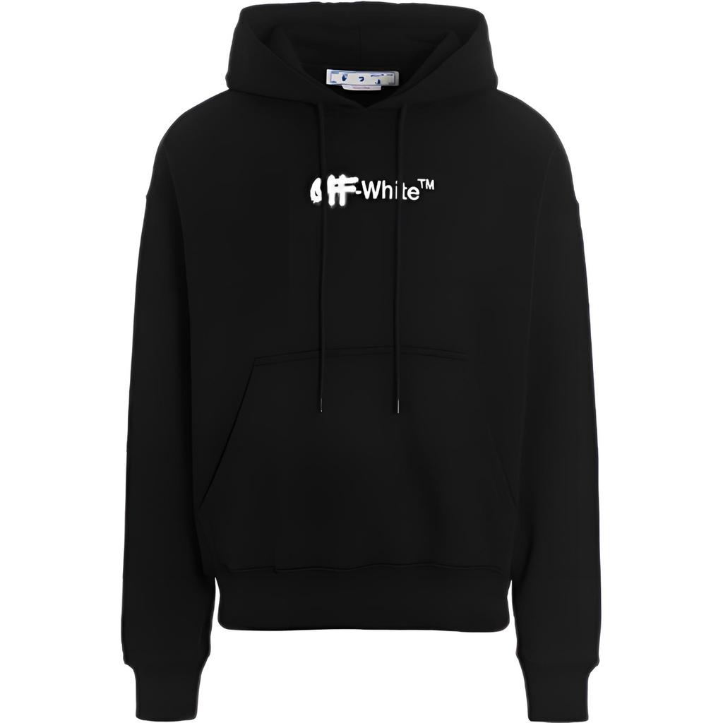 OFF WHITE Вышитый Худи со Спреем Helvetica Skate OMBB085F22FLE0021001