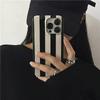 Ретро-полоски Instagram Простота Чехол для телефона для iPhone 17 16 15 14 13 12 11 Air Pro Max X XS 7 8 Plus Глянцевая пленка Жесткий ПК-чехол
