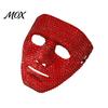 Wide Field of Vision Mask Halloween Rhinestone Full Face Mask, Sparkly Masquerade for High Visibility Dance Performance, Lightweight Hip Hop