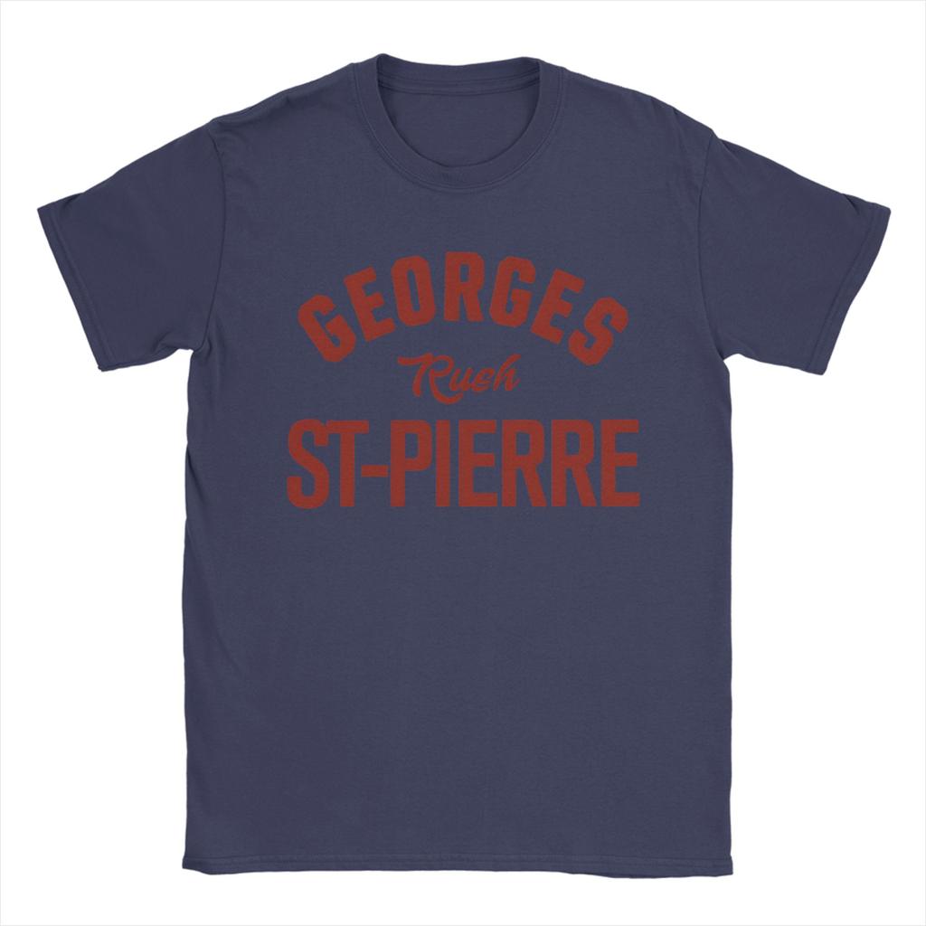 Men Georges St Pierre T Shirts Pure Cotton Clothing Funny Short Sleeve Round Neck Tee Shirt Gift Idea TShirt