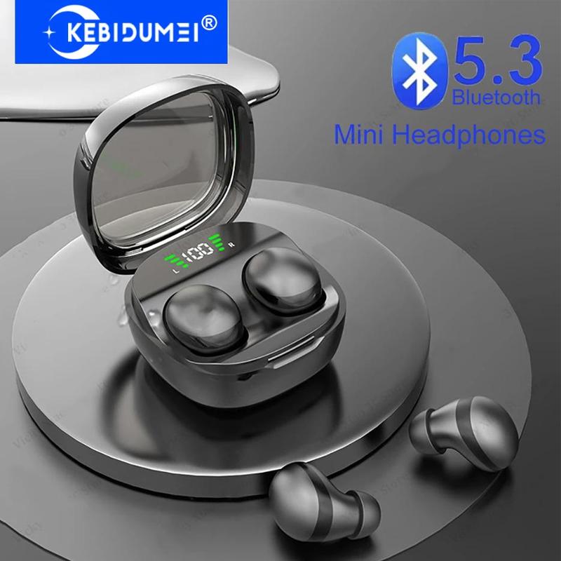 Мини-невидимые наушники для сна, беспроводные наушники Bluetooth 5.3, стереонаушники HiFi, гарнитуры с шумоподавлением для Xiaomi Huawei
