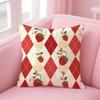 Colorful checkered pattern Cushion Cover Pillow Case Soft Skin Friendly Fabric Comfort  Concealed Zipper