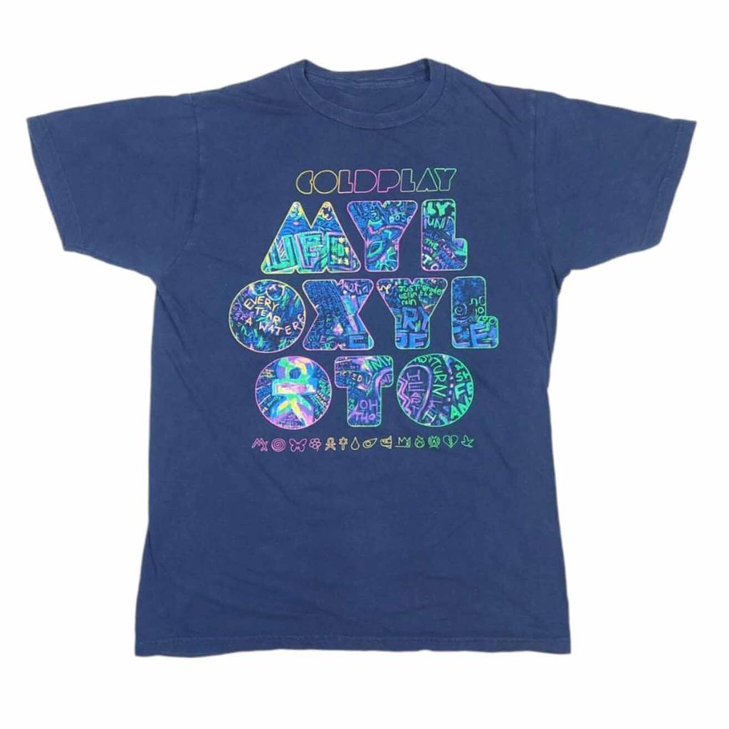 Coldplay Band MYLO XYLOTO 2012 Concert Tour Shirt Navy Unisex S-5XL EM0615