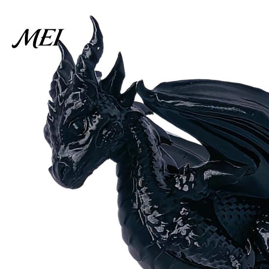 Bedroom Shelf Display 3D Printed Dragon Statue, Winged Figurine, Mythical Creature Gift for Boyfriend Sculpture, Home Office Desk Decor, Lovers Statue