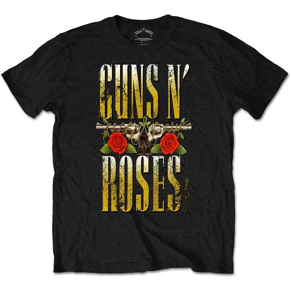 Guns N' Roses Big Guns T-Shirt Black New