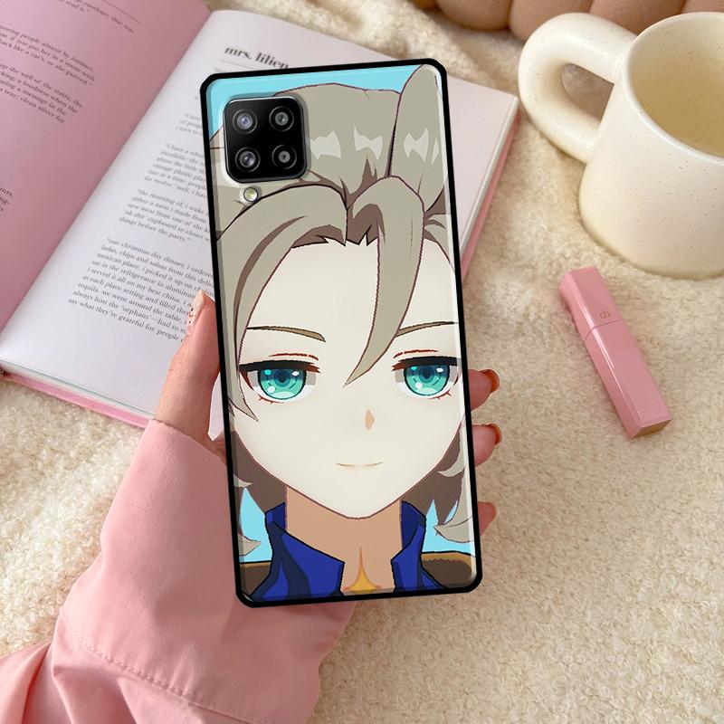 Самодовольный Альбедо Genshin Impact Для Samsung Galaxy A55 A35 A15 A32 A12 A22 A52 A54 A34 A14 A56 A36 A26 A16 A13 A53 A06 Чехол