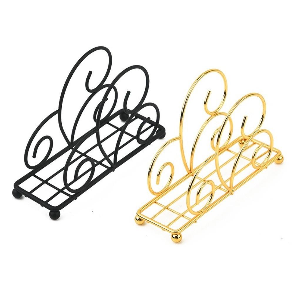 Stable Iron Napkin Holder Modern Style Napkin Organizer New Paper Storage Rack Table Decoration