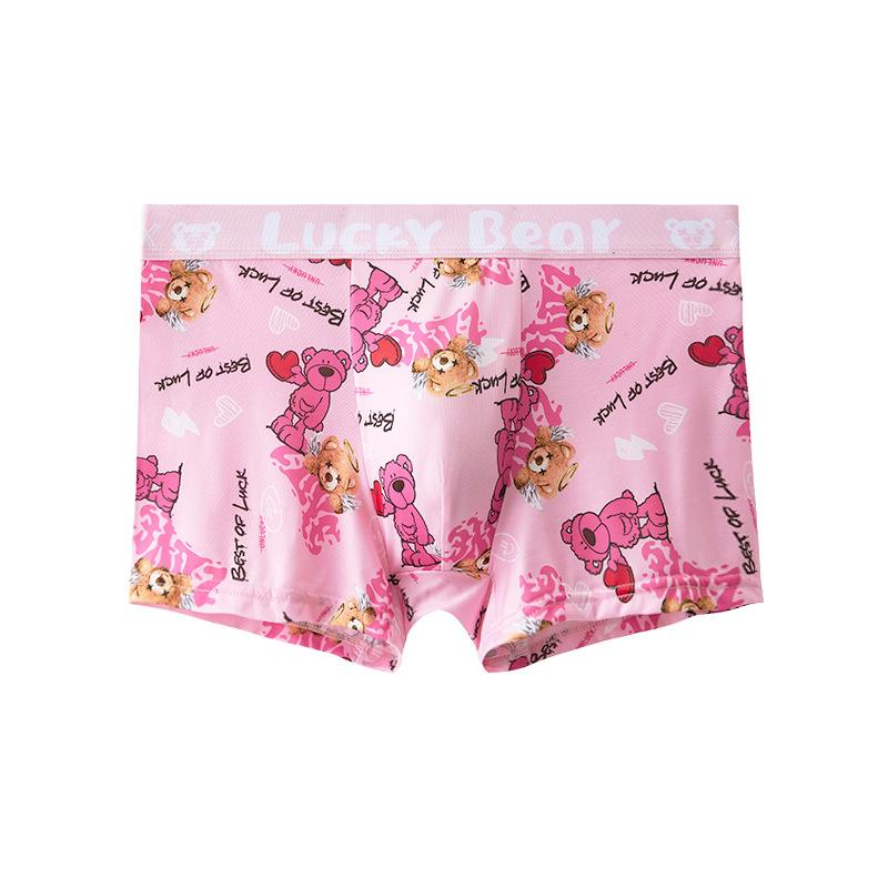 Нижнее белье мужские модные короткие классные сексуальные трусики мужские шорты-боксеры с принтом медведя мужские хип-хоп трусы размер L-3XL