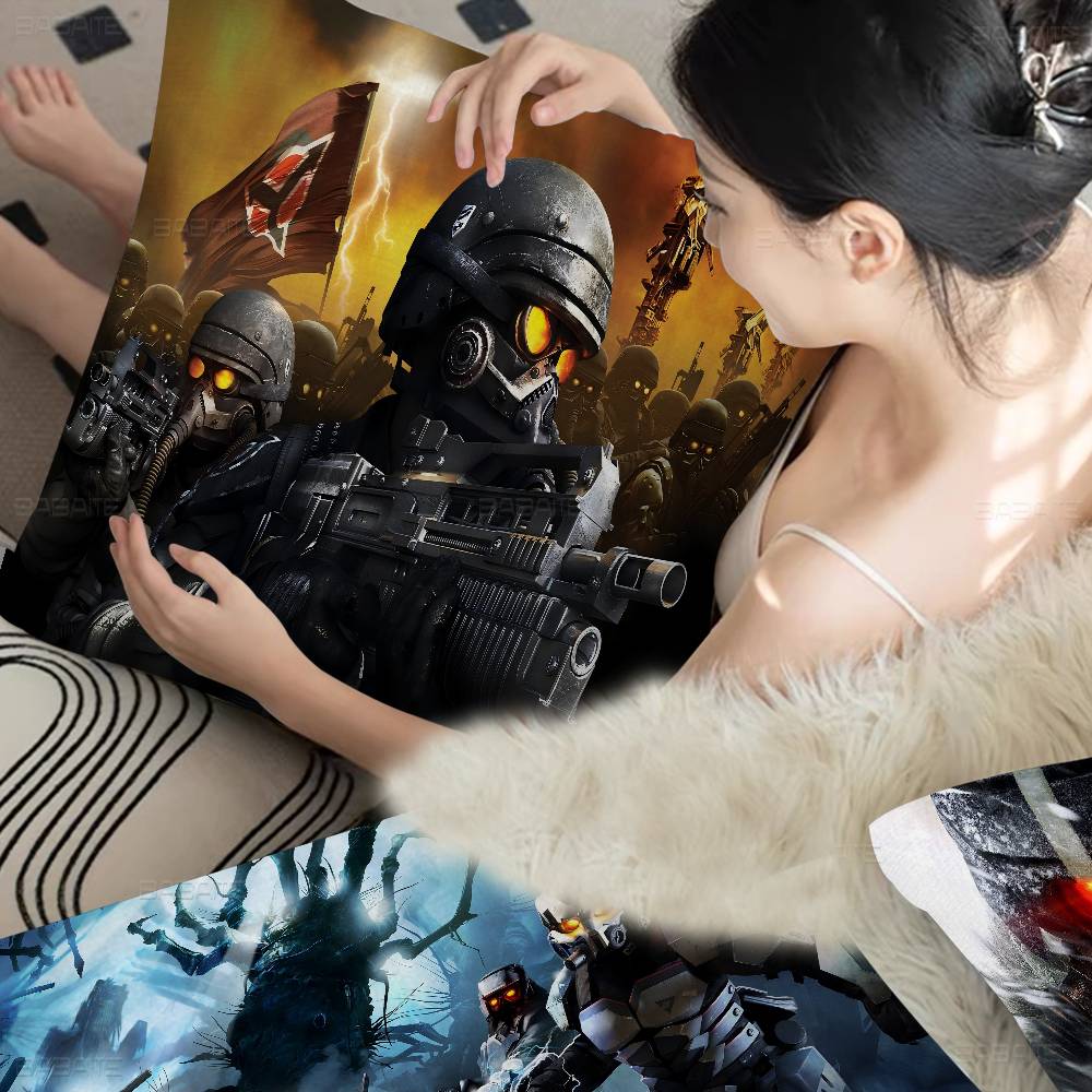 Killzone Helghast Logo Cushion Cover Pillow Cover Decor Pillowcase Printed Cushion Case For Couch