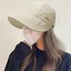 Outdoor Hat Sun Protection Anti-UV Wide Brim Solid Color Adjustable Head Circumference Foldable Lightweight Gardening Travel Sun Hat