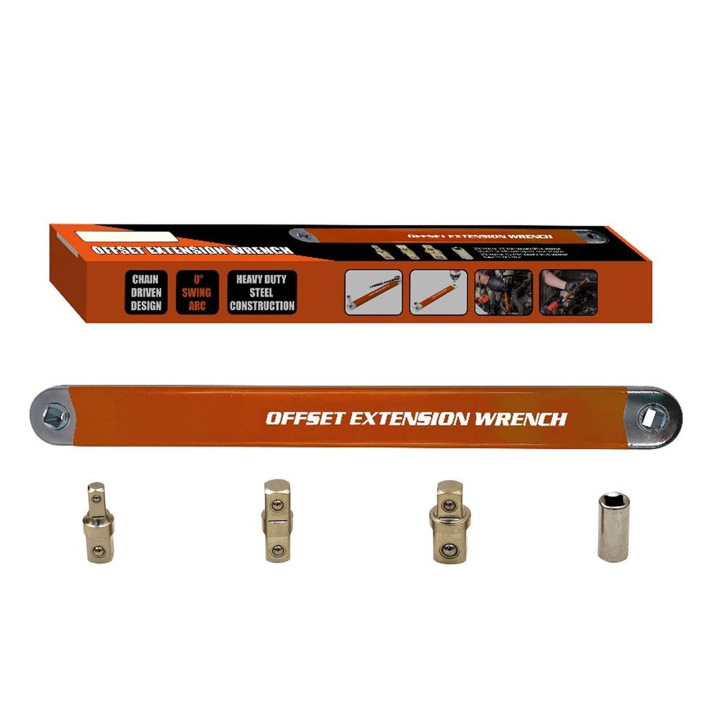 Смещенный удлинитель гаечного ключа Многофункциональный набор удлинителей гаечного ключа с трещоткой с адаптерами 12 дюймов, 14 дюймов, 3/8 дюйма