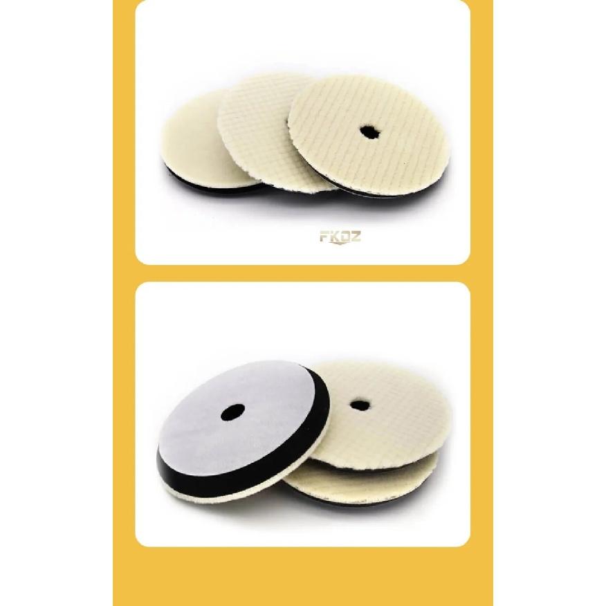 2 PCS 6/7 Inch Japan Wool Polish Pad For DA RO Car Polisher Woolen Buffing Disc Car Clean Product Automotive Scratch Removing
