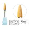 Ceramic Milling Cutter Flame Carbide Nail Drill Bits Pink Gel Remover Electric Machine Drills Polishing Peeling Nails Art Tools