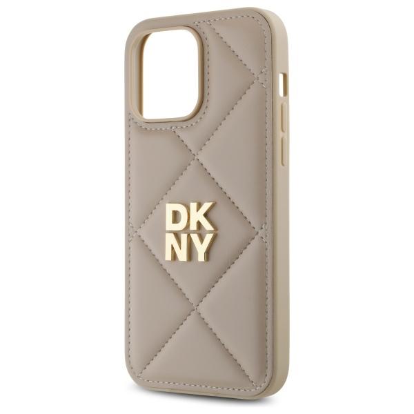 Dkny Dkhcp14Lpqdsle Iphone 14 Pro 6.1   Beżowy/Beige Quilted Stack Logo