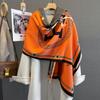 New Horse Imitation Cashmere Scarf Women's Autumn and Winter Versatile Thickened Fashion Scarf with Decorative Large Shawl