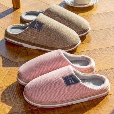 Зимние женские домашние тапочки плюшевые теплые плоские шлепанцы дышащие мягкие нескользящие тапочки для дома и улицы мужские повседневные тапочки