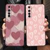 Золотисто-розовый блестящий сердечек для Realme 11 10 9 8 5G 7 6 GT2 Pro Plus C21 C11 C25 C35 чехол для Realme GT Neo 2 3 3T чехол для телефона