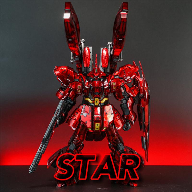 RG 1/144 Гальванизированный Полупрозрачный Сазаби Фукуока Сборная Модель Набор Фигурка Действия С Клешней Краба Водные Наклейки Игрушка для Мальчика